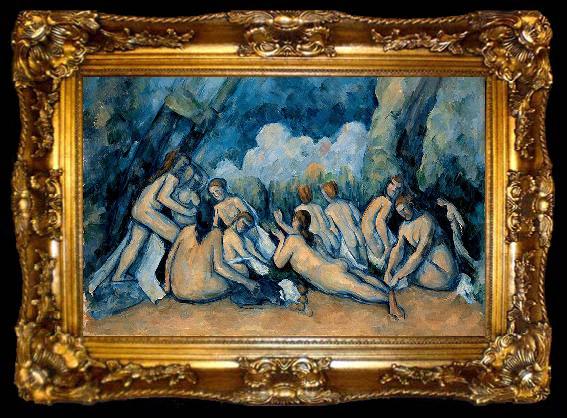framed  Paul Cezanne The Bathers, ta009-2